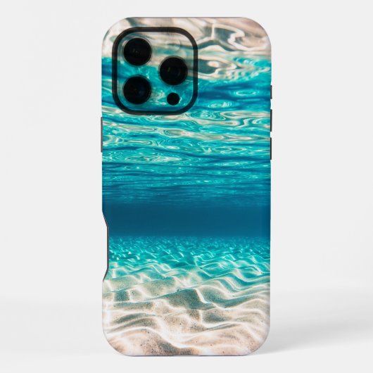 海の下の茶色い砂 iPhoneケース (裏面)
