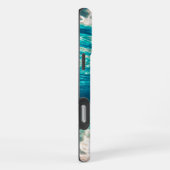 海の下の茶色い砂 iPhoneケース (右側面)