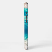 海の下の茶色い砂 iPhoneケース (左側面)