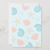 海の下の誕生日おめでとう招待状 招待状 (裏面)