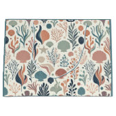 海の下の誕生日の海ウィスパーパターン ラージペーパーバッグ (正面)