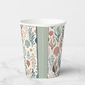 海の下の誕生日の海ウィスパーパターン 紙コップ (右)