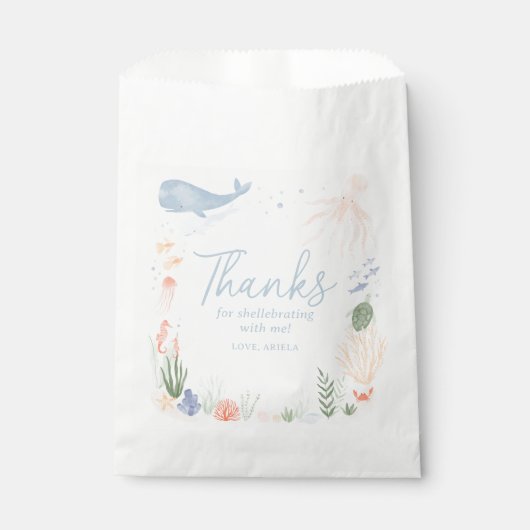 海の下の誕生日感謝していに避難 フェイバーバッグ (正面)