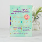 海の下の誕生日招待状 招待状 (スタンド正面)