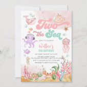 海の下の誕生日招待状 招待状 (正面)