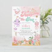 海の下の誕生日招待状 招待状 (スタンド正面)