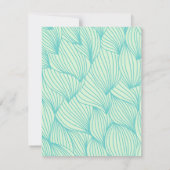 海の下の誕生日 | 海の動物 水彩画 招待状 (裏面)