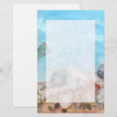 海の下の貝 便箋 (正面/裏面)