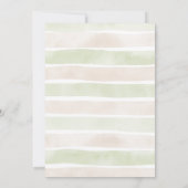 海の下の赤ちゃんシャワーBoho海女の子 招待状 (裏面)