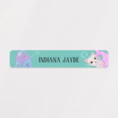 海の下の防水名ラベル。 ラベル (デザイン1)