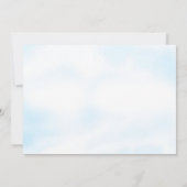 海の下の青い旅立ち 男の子ベビーシャワー 招待状 (裏面)