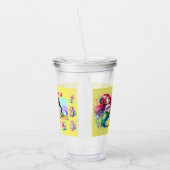 海の下の魔法の人魚の子供の誕生日ギフト アクリルタンブラー (左)