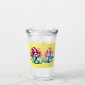 海の下の魔法の人魚の子供の誕生日ギフト アクリルタンブラー (裏面)