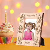 海の下の魔法の人魚の子供の誕生日ギフト レーザー彫刻フレーム