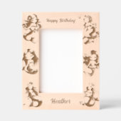 海の下の魔法の人魚の子供の誕生日ギフト レーザー彫刻フレーム (正面)