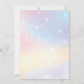 海の下の魔法の人魚の第3誕生日の写真 招待状 (裏面)