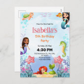 海の下の魔法の人魚はがき シーズンポストカード (正面/裏面)