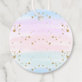 海の下の魔法の人魚グリッターありがとう フェイバータグ (裏面)