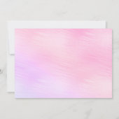 海の下の魔法の人魚10誕生日の写真 招待状 (裏面)