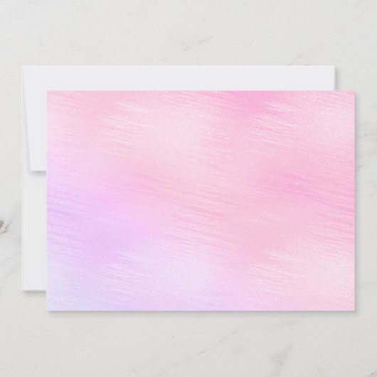 海の下の魔法の人魚10誕生日の写真 招待状 (裏面)