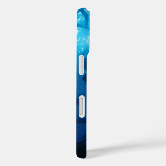 海の下の魚の群れと太陽パーソナライズされた光 Case-Mate iPhoneケース (裏面 / 右)