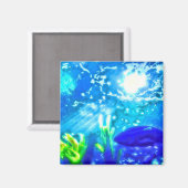 海の下の魚 マグネット (正面/裏面)