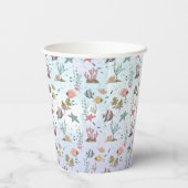 海の下の魚 紙コップ (裏面)