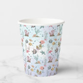 海の下の魚 紙コップ (正面)