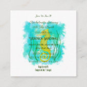 海の下の黄色い海馬 エンクロージャーカード (正面)