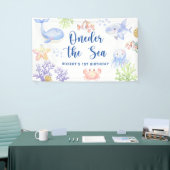 海の下の１歳の誕生日 Oneder The Sea 横断幕 (トレードショー)