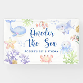 海の下の１歳の誕生日 Oneder The Sea 横断幕
