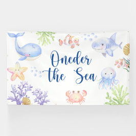 海の下の1歳の誕生日 Oneder The Sea 横断幕