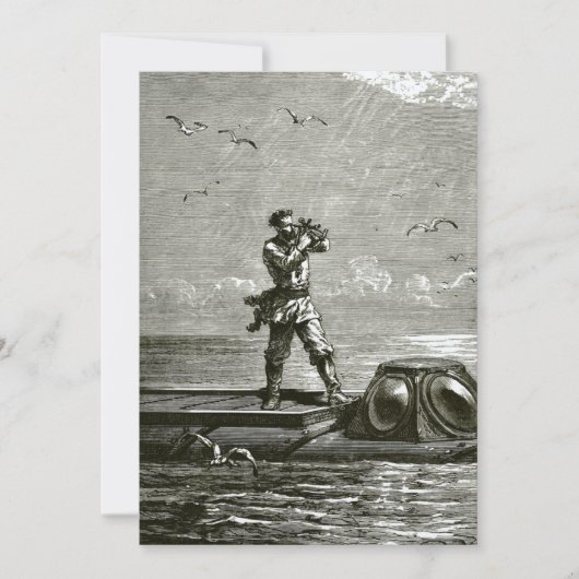 海の下の20000リーグのネモ船長 サンキューカード (正面)