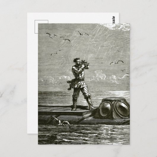 海の下の20000リーグのネモ船長 ポストカード (正面/裏面)