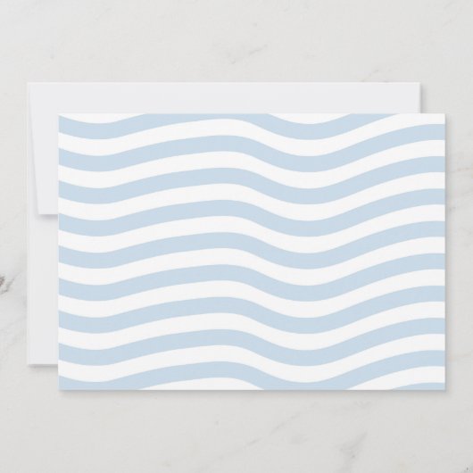 海の下の4つの海洋のイルカとタコの4枚目の写真 招待状 (裏面)