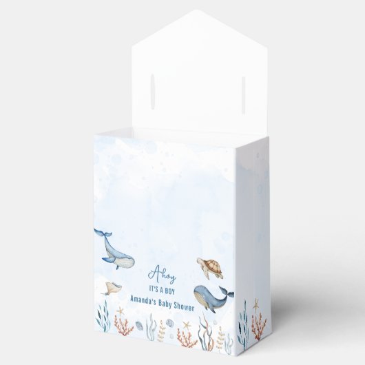 海の下アホイそれは男の子の赤ちゃんシャワーだ フェイバーボックス (オープン)