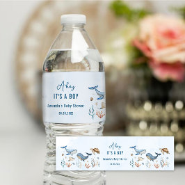 海の下アホイそれは男の子の赤ちゃんシャワーだ ペットボトルラベル