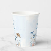 海の下アホイそれは男の子の赤ちゃんシャワーだ 紙コップ (右)