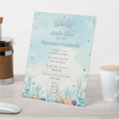 海の下キンセアニェラカクテルバーメニュー 台座サイン (インサイチュ)