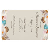 海の下キンセアニェラパーティーシーシェル縁どズ マグネット (横)