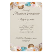 海の下キンセアニェラパーティーシーシェル縁どズ マグネット (縦)