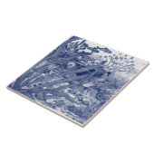 海の下ダークブルー海シーン魚の壁画Pc.#1 C タイル (側面)