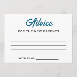 海の下ハローベイビーシャワーグレイ鯨ブルー アドバイスカード