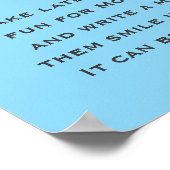 海の下ハローベイビーシャワー夜遅くのおむつ ポスター (角)