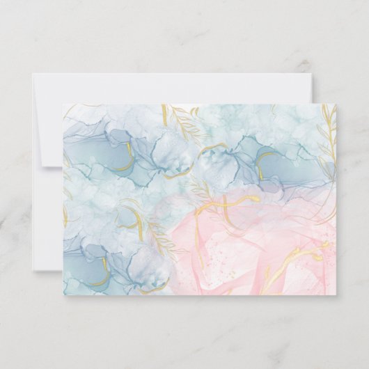 海の下メルメイドキッズハッピーバースデー カード (裏面)