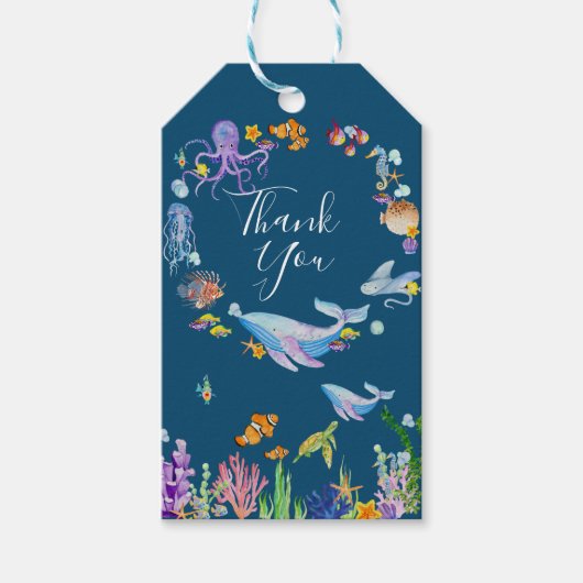 海の下感謝していで ギフトタグ (正面)