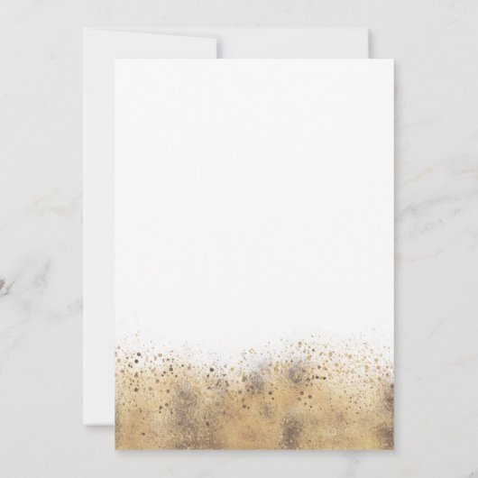 海の下金ゴールド人魚テールキンセアニェラ 招待状 (裏面)