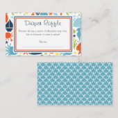 海の下，おむつ航海のラッフルチケット エンクロージャーカード (正面/裏面)