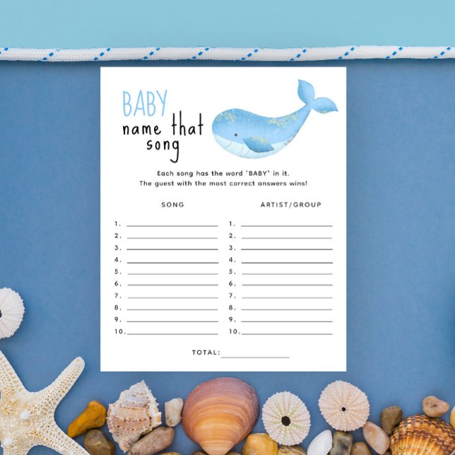 海の下 – その歌の赤ちゃんシャワーゲームの名前 (クリエイターアップロード済み)