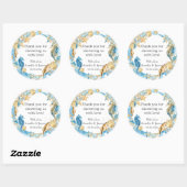 海の下 オーシャンブルー ゴールド サンクス フェイバー ラウンドシール (シート)